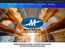 Tablet Screenshot of materialmotion.com